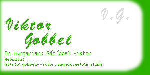 viktor gobbel business card